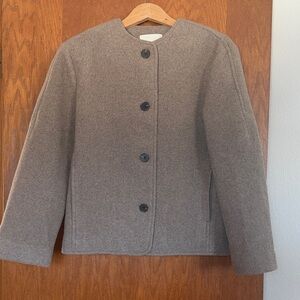 Everlane cropped wool jacket